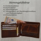 Preview: Bull Burry Hochwertige Herren Geldbörse Voll Leder mit RFID Schutz und Geschenkbox